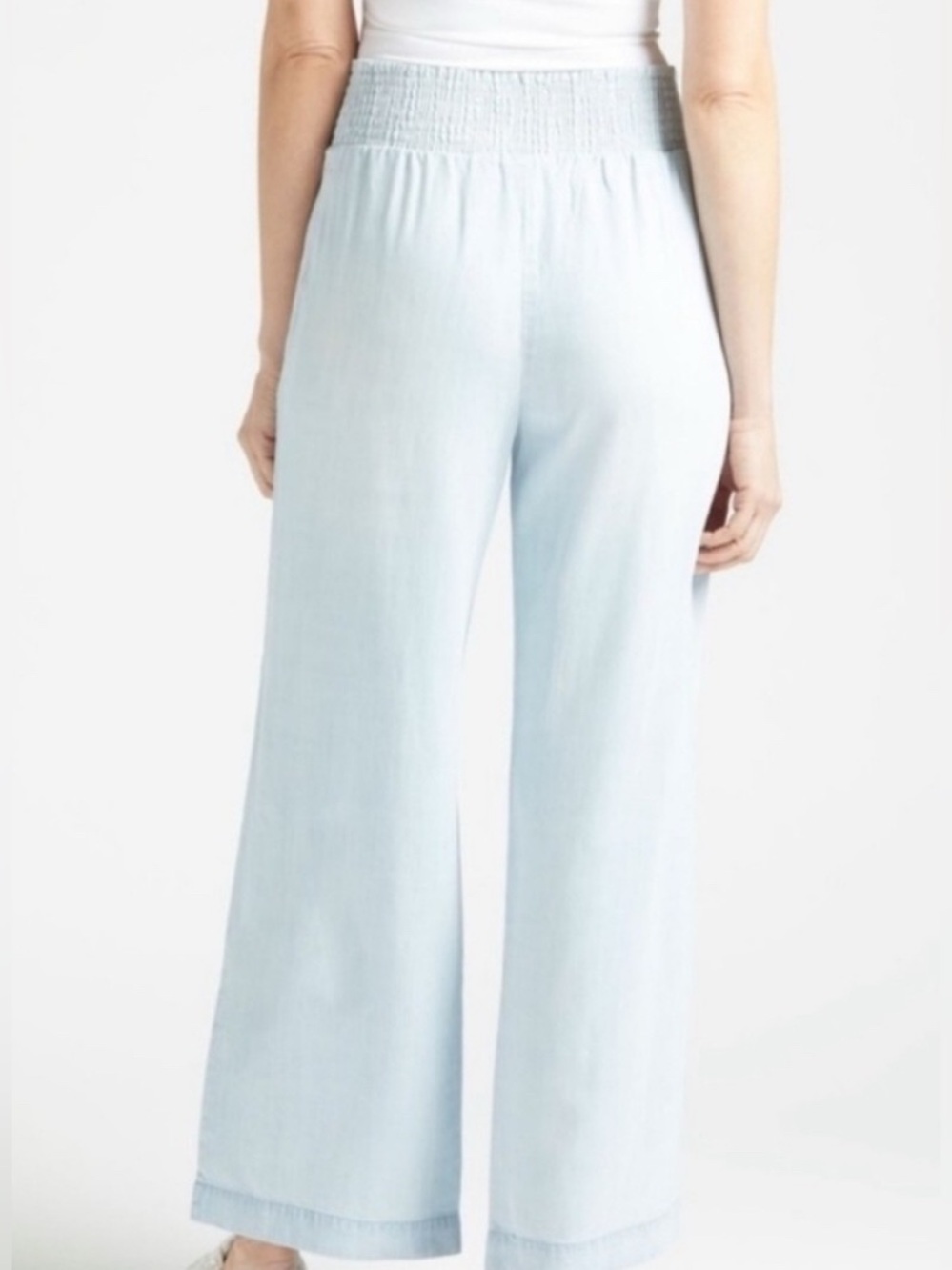 Cloth & Stone Light Blue Elastic Waist Pants Jeans Size Large - Picture 2 of 8